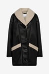 co’couture - Jacka SibbaCC Shearling Box Jacket - Svart