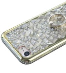 I Phone Se 2020 Case Ring Glitter Compatible with Apple iPhone 7/8 se2020 Cases iphonese applese ise iphone7 iphone8 ipone8 luxury Cover Bling 3D girly Women Protective Bumper 4.7 inch (Gold)