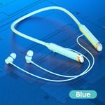 OLAF Neckband Headphones Fone Bluetooth Earphones Wireless Earbuds With Mic Sports Handsfree Bluetooth Headset Magnetic HIFI TWS-Blue-style B