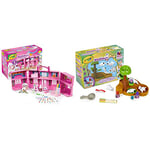 CRAYOLA Washimals Pets - Super Salon Playset | Includes Washable Marker Pens, Stickers, Clothes, Perfumes & More! | Ideal for Kids Aged 3+ & Washimals Pets - Dinosaur Waterfall Playset