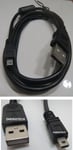 Panasonic Lumix DMC-FT30EB-R  CAMERA USB DATA SYNC CABLE / LEAD FOR PC AND MAC