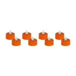 HALLOWEEN oransje LED telys 8 stk