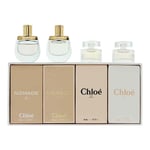 CHLOE & NOMADE MINI SET EDP-S 5ML X 2 + EDT-S 5ML X 2 - NEW & BOXED - FREE P&P