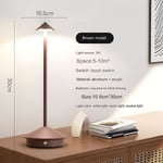 Dimbar LED-bordslampa i aluminium, IP54-skydd, för inomhus-/utomhusbruk, stickkontakt, EU-kontakt