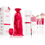 Luvia Cosmetics Prime Vegan Memories makeup brush set with a pouch