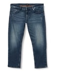 BOSS Men's Delaware BC Crop-C Jeans Trousers, Navy, 35 W/34 L