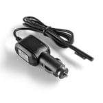 TNP Surface Pro 3/4 Car Charger Cigarette Lighter Power Supply Adapter Portable Replacement Car Charging Unit for Microsoft Surface Pro 3 and Surface Pro 4 Tablet (Black)