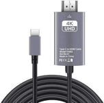Câble adaptateur USB-C 3.1 Type C vers HDMI 4K MHL 2m,JL1111