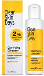 Clear Skin Days Clarifying Face Cleanser with 2% Salicylic & 2% Glycolic Acid - 