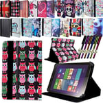 Leather Stand Folio Cover Case For Lenovo Smart Tab M8 M10 P10 Tablet + Stylus