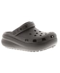Crocs Girls Older Childrens Sandals Wedge Clogs Cutie Crush Clog Slip On black - Size UK 13 Kids