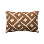 Chhatwal & Jonsson - Lanka Cushion Cover 40X60 Cm Terracotta/Cactus Green - Prydnadskuddar och kuddfodral