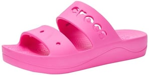 Crocs Women's Via Platform Sandal, Electric Pink, 9 UK