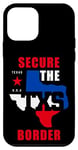 Coque pour iPhone 12 mini Secure The Border Quote – State of Texas USA Graphic