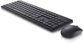 Dell Wireless Keyboard and Mouse-KM3322W, Black - UK (QWERTY)