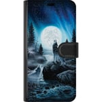 Asus Zenfone 10 Svart Plånboksfodral Varjar på natten
