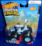 HOT WHEELS MONSTER TRUCKS 1:64 BEAR DEVIL #74 WITH CONNECT AND CRASH CAR 2022