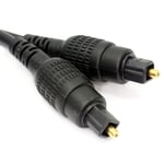 1m Optical TOS Cable Digital Audio HQ 4mm Lead GOLD for Soundbar/PS4/TV/Sky
