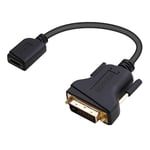 BENFEI HDMI to DVI Adapter Cable, Bidirectional DVI-D 24+1 DVI Male to HDMI Female with Gold-Plated Connector,Support 1080P for Computer, HDTV, Display, Monitor, Projector(15cm)