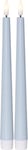 FLAMME CANDY LED-Antikljus 2-pack 26cm Blå