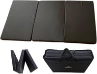 BabyDan Matelas de Voyage Pliable Extra épais, 60 x 120 x 4,5 cm, Noir, Parfait pour Les Week-Ends et Les Vacances