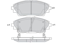 Bromsbelägg - Mazda - 3, Cx-3, Cx-30