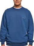 Urban Classics Men's Small Embroidery Crew Sweatshirt, Space Blue, XXXXXL