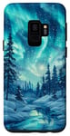 Galaxy S9 Aurora Borealis Hiking Outdoor Hunting Forest Case