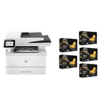 HP Business Printer Startup Pack Inlcudes one 4101FDW Mono MFP Laser Printer & 2500 Sheets A4 Paper Print / Scan / Copy / Fax - For Small Business & Education