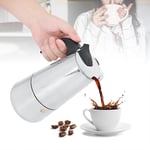 ()450ml Stainless Steel Electric Stove Coffee Pot Maker Heater Set EU Plug New