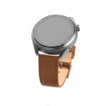 Fixed Samsung Galaxy Watch 22mm Armband Leather Strap Brun