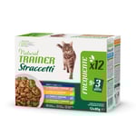 Ekonomipack: Natural Trainer strimlor i sås 24 x 85 g - Mixpack (kyckling, lax, tonfisk, kalkon)