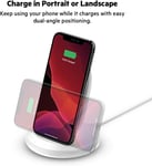 Belkin BoostCharge Wireless Charging Stand 15W Qi for iPhone, Samsung, Pixel