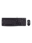 Logitech MK120 Desktop - CH - Tastatur & Mus sæt - Schweizisk - Sort