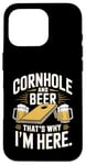Jeu et soirée de beuverie dans le jardin Cornhole and Beer Coque pour iPhone 16 Pro