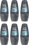 Dove Men+Care AntiPerspirant RollOn Clean Comfort 48H Powerful Protection 6x50ml