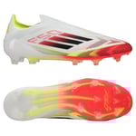 adidas F50 Elite Laceless Fg Pure Victory - Vit/svart/gul - Gräs (Fg), storlek 46⅔