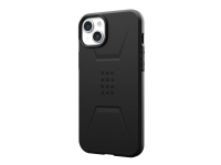UAG Civilian Series Rugged Case for Apple iPhone 15 Plus [6.7-inch] - Civilian Black - Baksidesskydd för mobiltelefon - MagSafe-kompatibilitet - polykarbonat - svart - för Apple iPhone 15 Plus