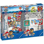 Ravensburger - Multipack Paw Patrol 2, Memory® 48 Cartes + 3 Puzzle Enfant 25/36/49 pièces, 4+ Ans