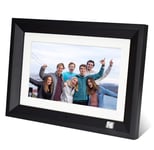 KODAK Wood Black Digital Picture Frame 8 inch 8GB Memory with Remote Control High Resolution Digital Photo Frame