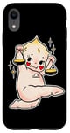 iPhone XR Kewpie Baby Libra Zodiac Scales of Justice Tattoo Flash Case