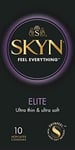 SKYN Elite Condoms Extra Safe 10 Pack Ultra Thin & Ultra Soft Condoms Pack