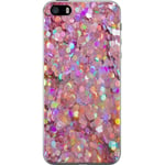 Apple iPhone SE (2016) Gennemsigtigt Telefoncover Glitter