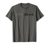 Atari 2600 Slim Logo Dark Print T-Shirt