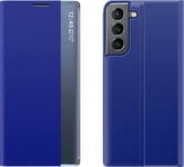 Hurtel New Sleep Case Samsung Galaxy A54 5G Fodral Med Flip Cover Stativ Blå