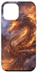 Coque pour iPhone 13 Pro Max Dragon Dragon Fantasy Fire Mythical Lightning