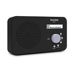 TechniSat VIOLA 2 - Radio DAB portable (DAB +, FM, haut-parleur, prise casque, affichage 2 lignes, bouton de commande, petit, 1 W RMS), noir