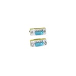 Microconnect - MOD99 - DB9 - DB9 - Male connector / Male connector - Bleu - Acier inoxydable (MOD99)