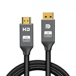 4K30Hz - 0.5m - Display Port vers HDMI Cable DisplayPort HDMI DP vers HDMI2.0 DP 1.2 pour PC Lenovo ordinateur portable HDTV projecteur câble Audio vidéo