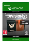Code de téléchargement Tom Clancy's The Division 2 Pack de 500 Crédits Premium Xbox One